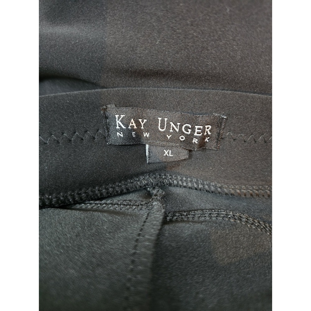 Kay Unger Womens Black Leggings Full Length Size XL - Picture 3 of 4